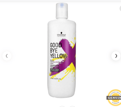 SCHWARZKOPF - Goodbye Yellow by Shampoo (1000mL) 1lt