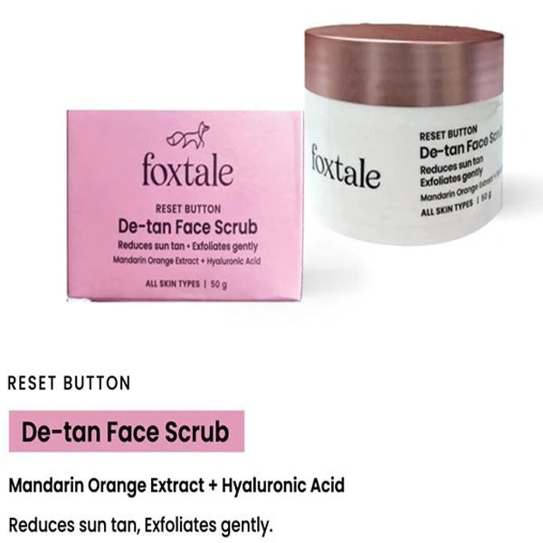 Foxtale - Reset Button De Tan Face Scrub (50g)