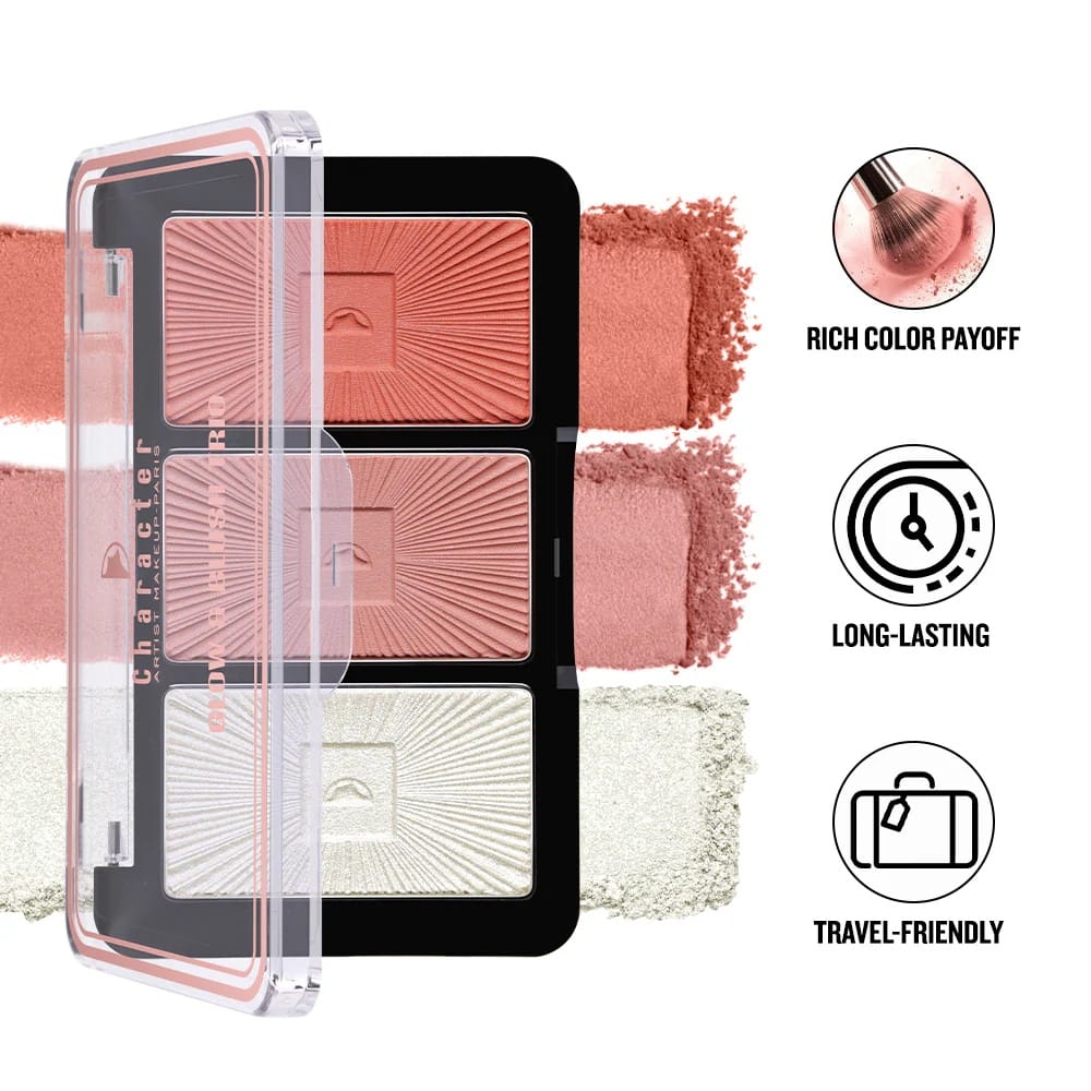 Character Cosmetics - Glow & Blush Trio (13.5g)