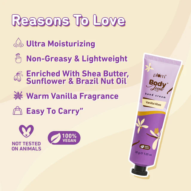 Plum - Body Lovin Hand Cream Vanilla Vibes (30g)