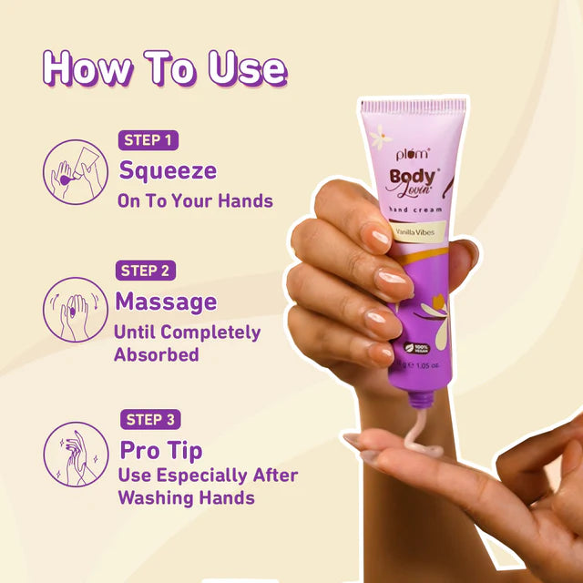 Plum - Body Lovin Hand Cream Vanilla Vibes (30g)