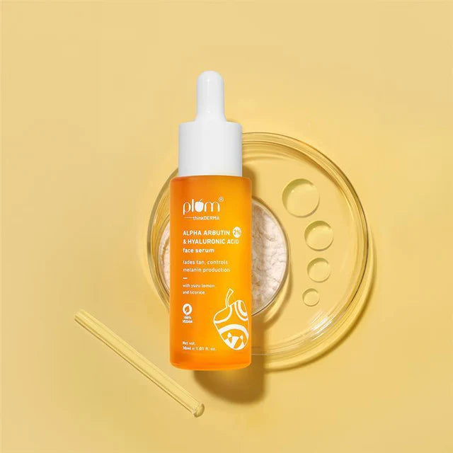 Plum - 2% Alpha Arbutin & Hyaluronic Acid Face Serum (30ml)