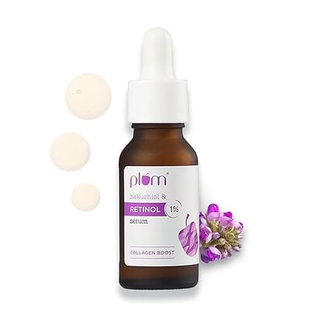 Plum 1% Retinol Face Serum With Bakuchiol For Smooth & Youthful-looking Skin (20mL)