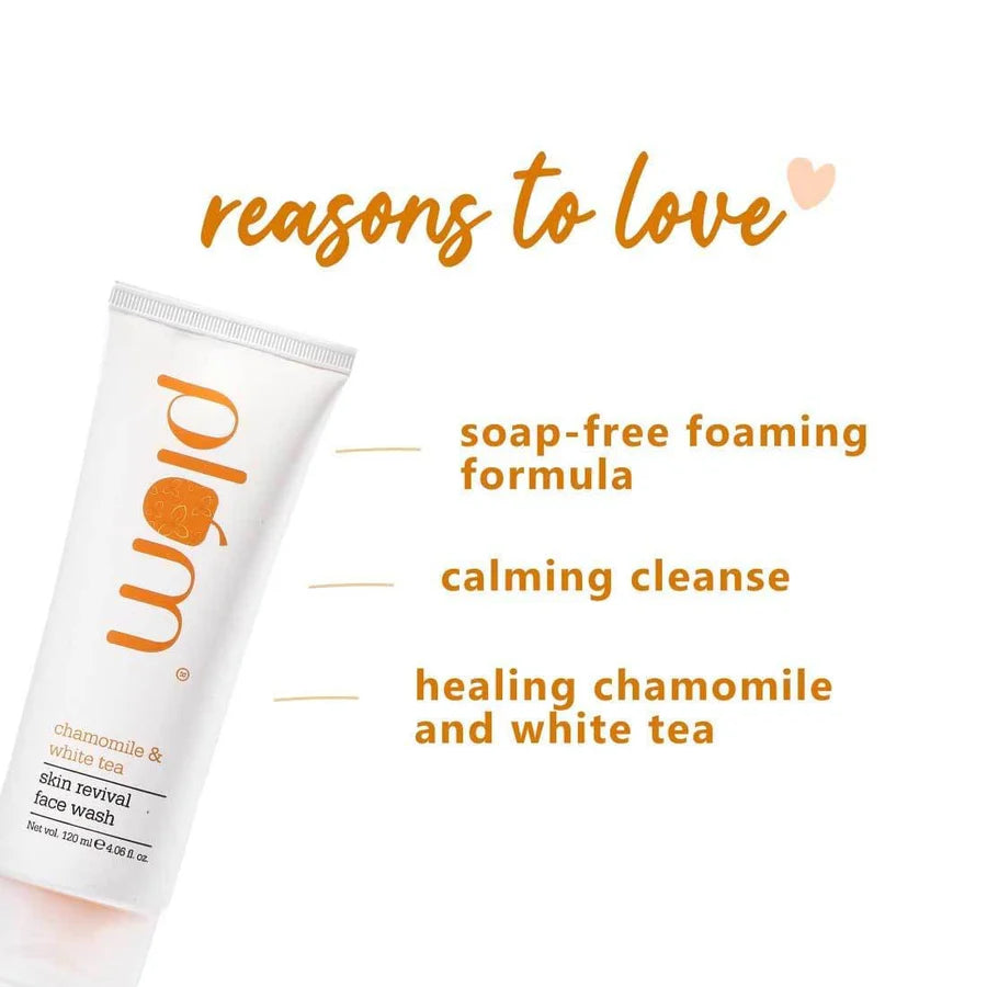Plum - Chamomile & White Tea Skin Revival Face Wash (120ml)