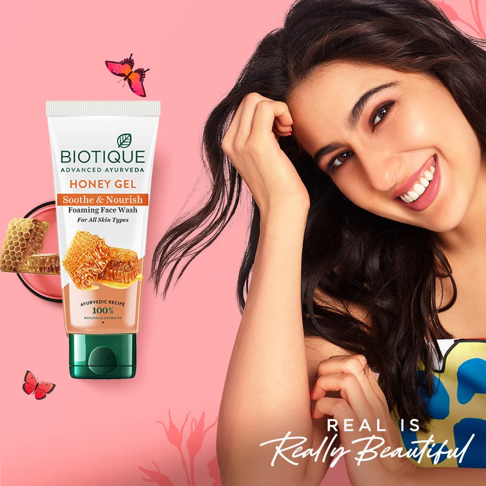 Biotique - Honey Gel Soothe & Nourish Foaming Face Wash (150ml)