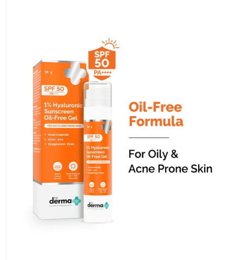 The Derma - Spf 50 PA++++ 1% Hyaluronic Sunscreen Oil - Free Gel (50g)