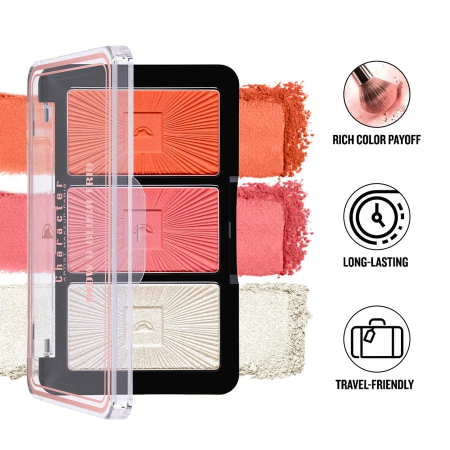 Character Cosmetics - Glow & Blush Trio (13.5g)