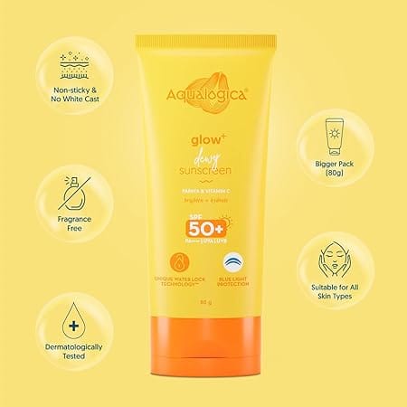 Aqualogica - Glow+ Dewy Sunscreen (80g)