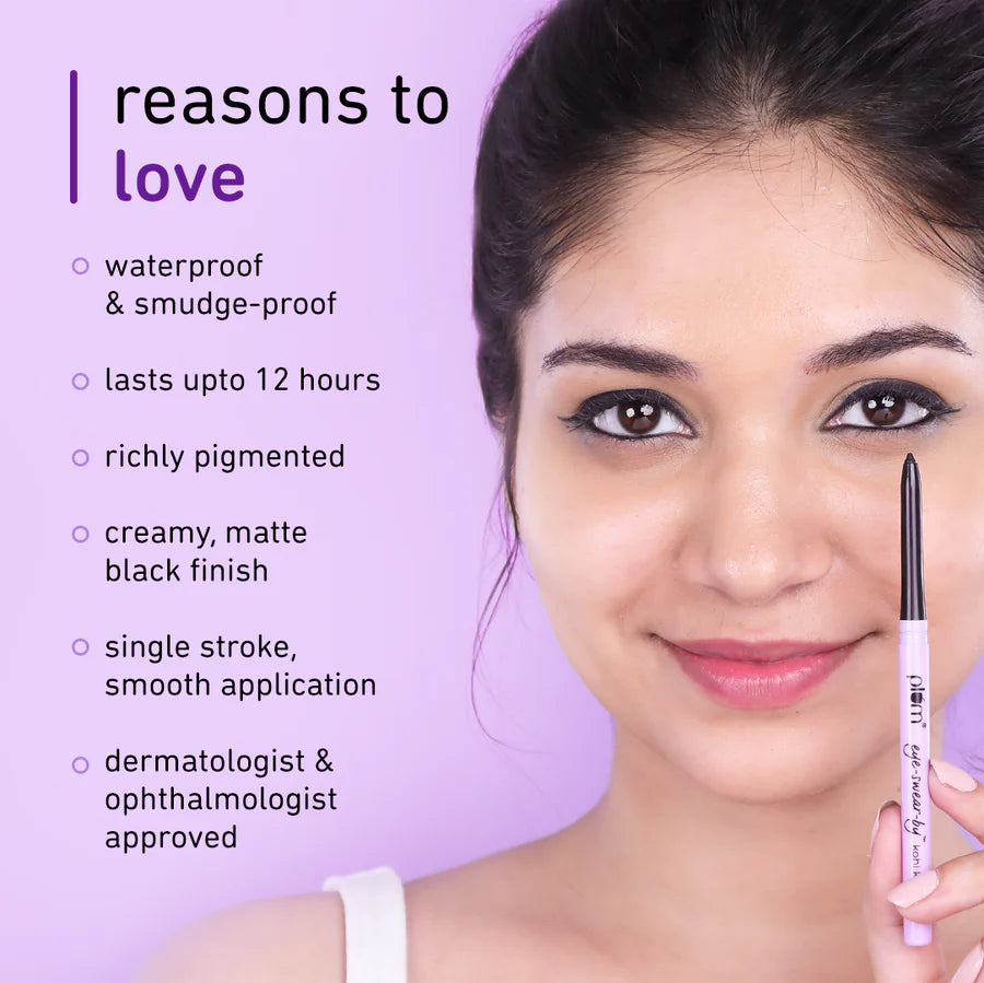 Plum - Kohl Kajal Deep Black Creamy Smooth