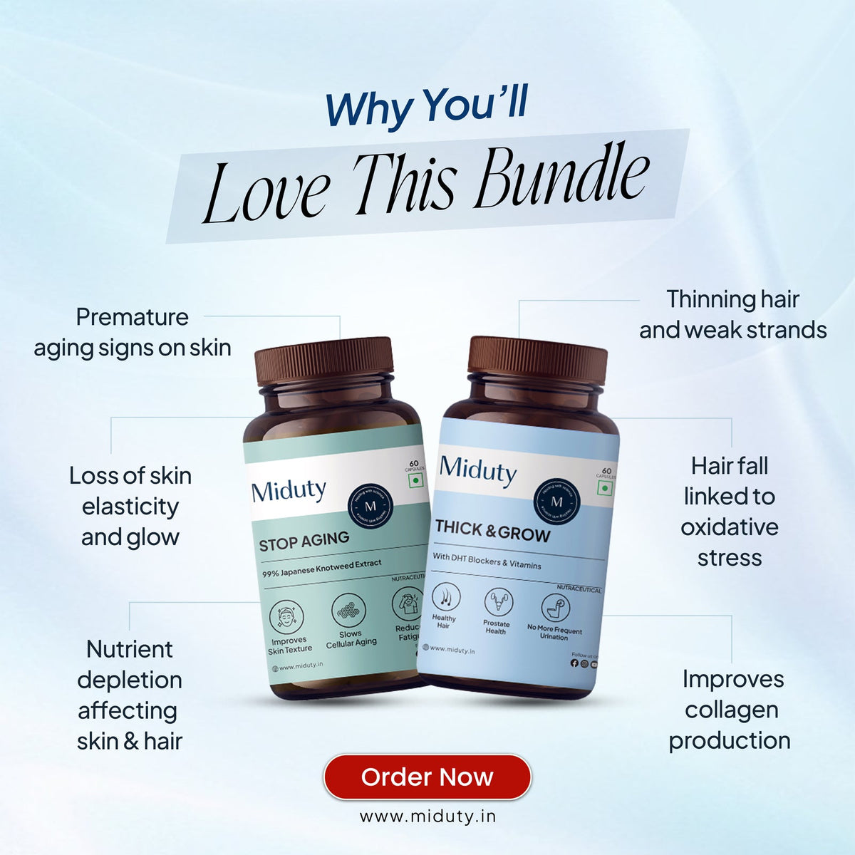 Miduty Skin & Hair Care Bundle