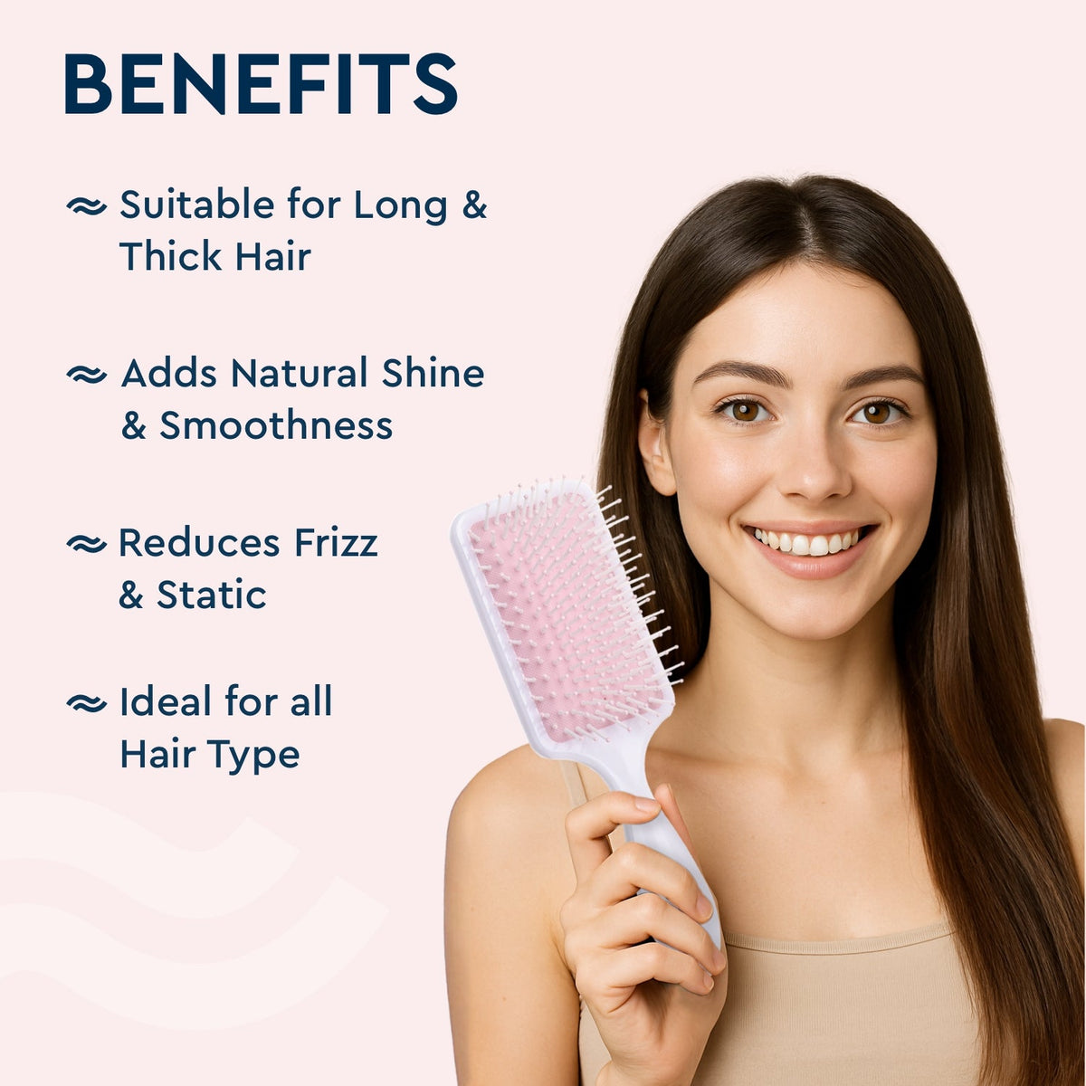 Groom Town PVT. LTD Tropical Bloom Paddle Hair Brush