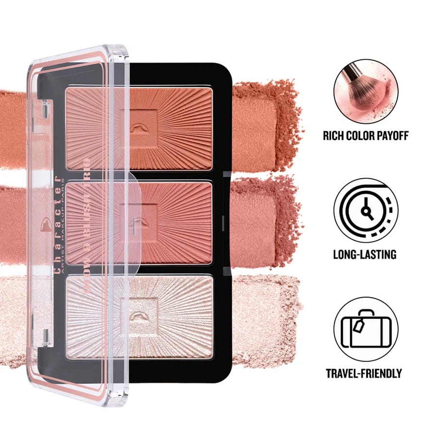 Character Cosmetics - Glow & Blush Trio (13.5g)