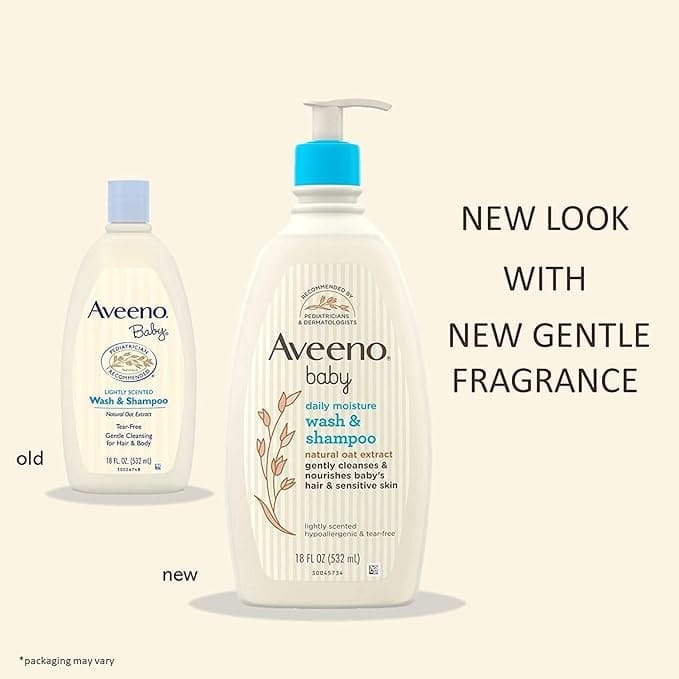 Aveeno - Baby Daily Moisture Wash & Shampoo (532Ml)