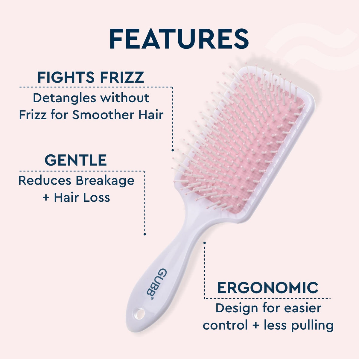 Groom Town PVT. LTD Tropical Bloom Paddle Hair Brush