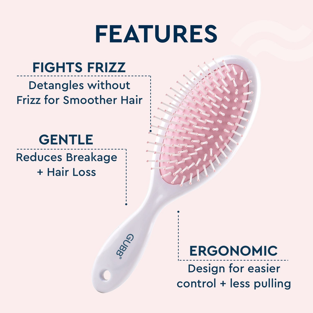 Groom Town PVT. LTD Tropical Bloom Paddle Hair Brush