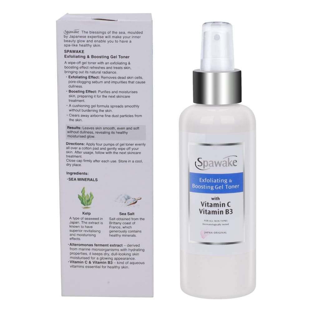 Spawake - Exfoliating & Boosting Gel Toner with Vitamin C & Vitamin B3(120Ml)