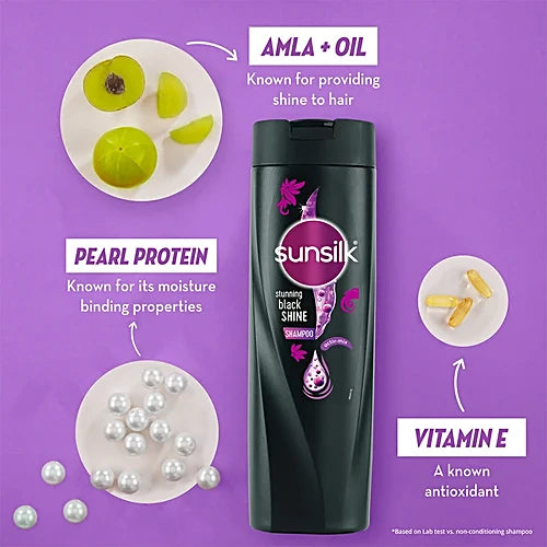Sunsilk - Stunning Black Shine Shampoo (1L)