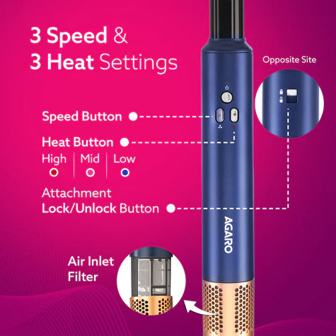 Agaro - 6 in 1 Multi Hair Styler Imperial