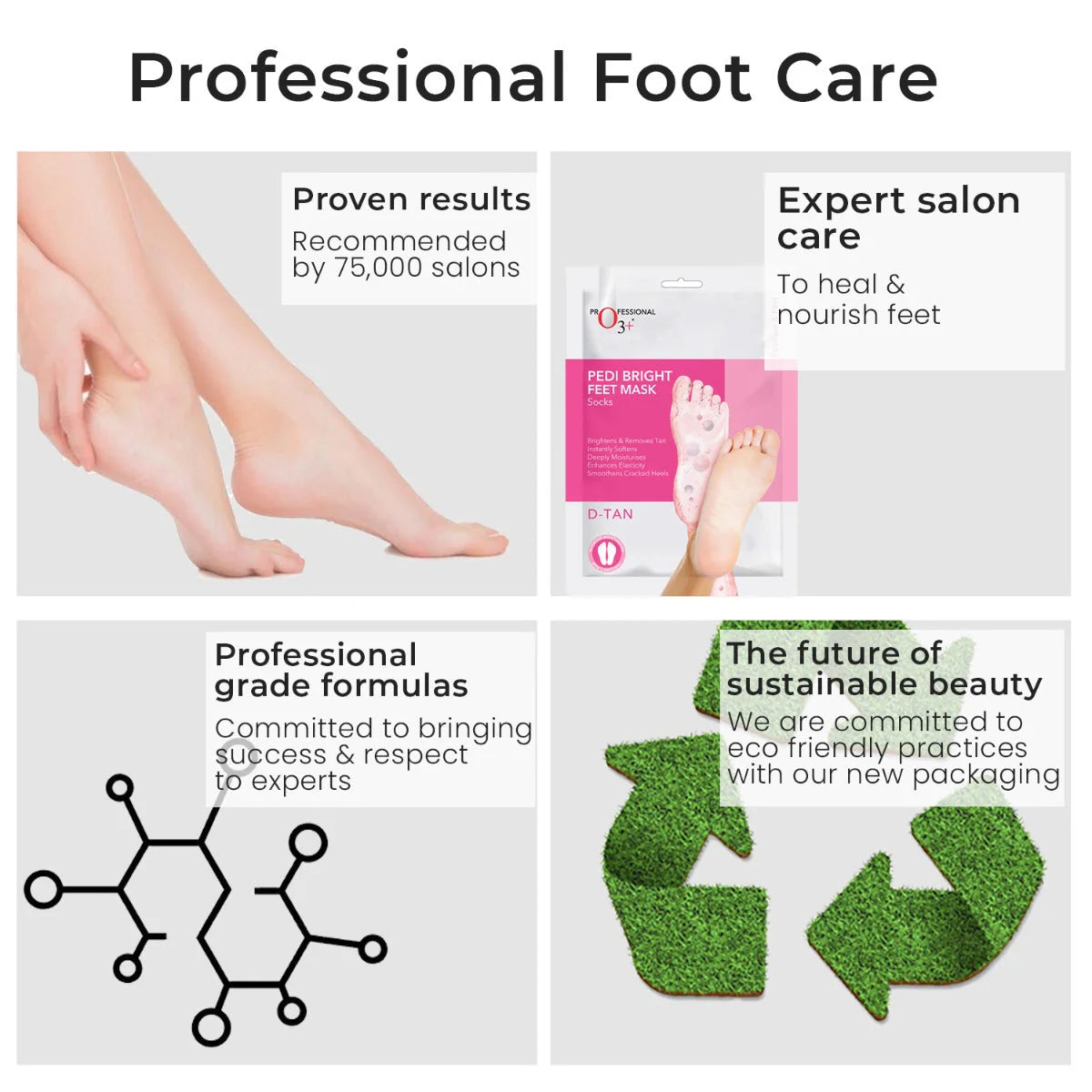 O3+ - Pedi Bright Feet Mask D Tan