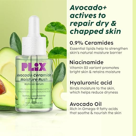 Plix - Avocado Ceramide Moisture Rush Biphasic Serum (30Ml)