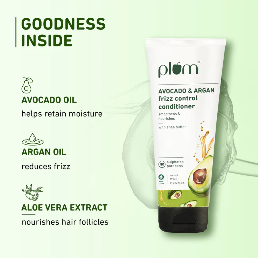 Plum - Avocado & Argan Frizz Control Conditioner (175mL)