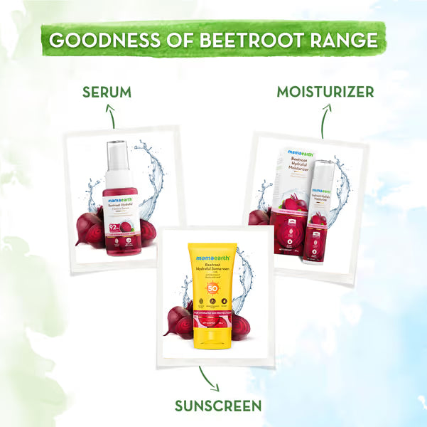 Mama Earth - Beetroot Hydraful Sunscreen SPF 50 PA+++ (50g)