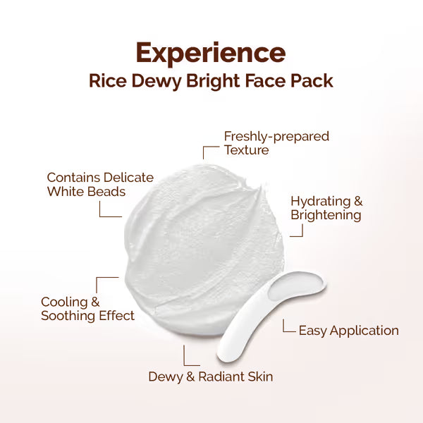 Mama Earth - Rice Dewy Bright Face Pack For All Skin Types (200g)