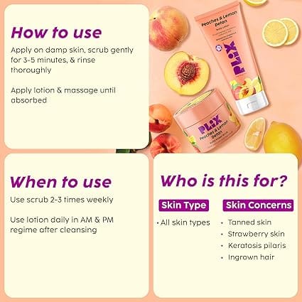 Plix - Peaches & Lemon Detan Bump Eraser Scrub (200g)