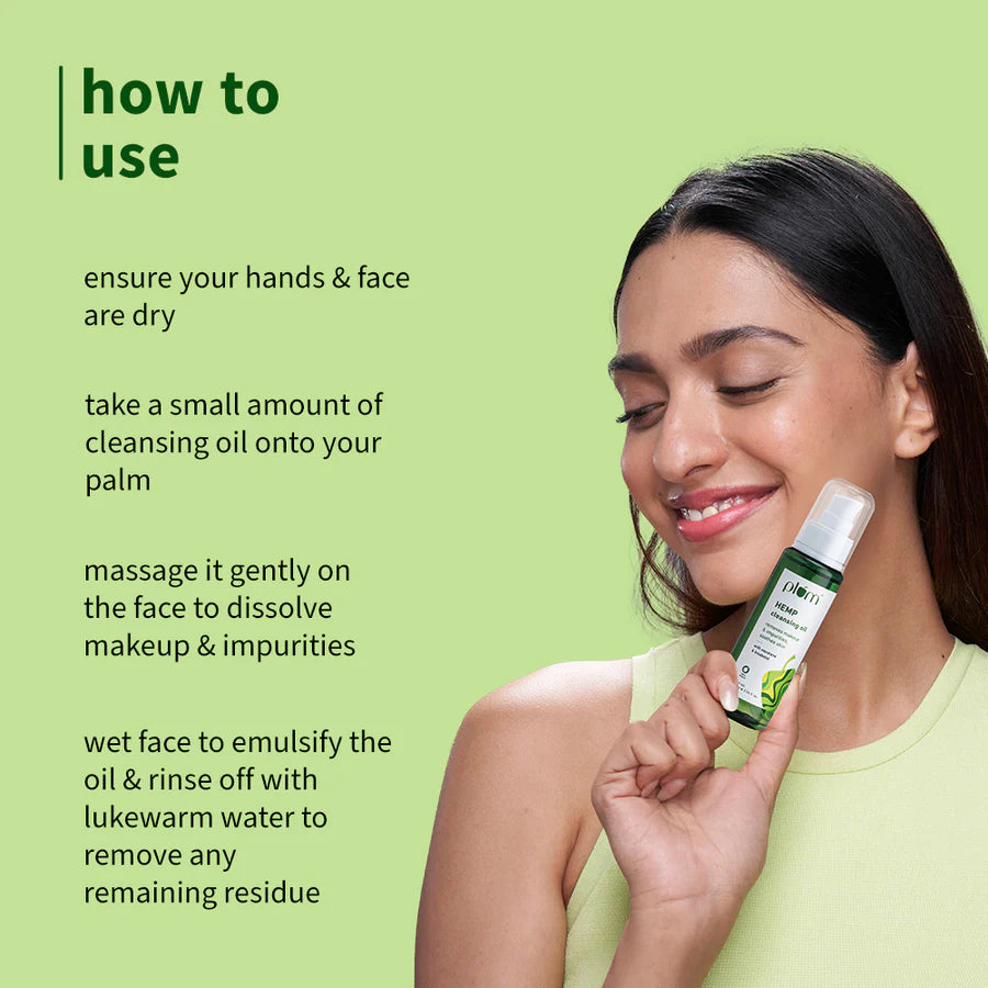 Plum - Hemp Cleansing Oil with Squalane & Bisabol (75ml)
