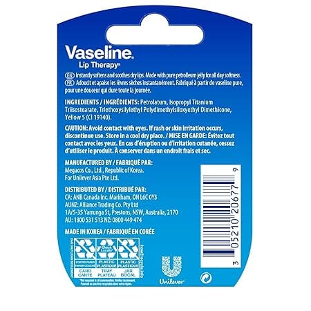 Vaseline - Original for Soft , Smooth Lips Balm (7g)