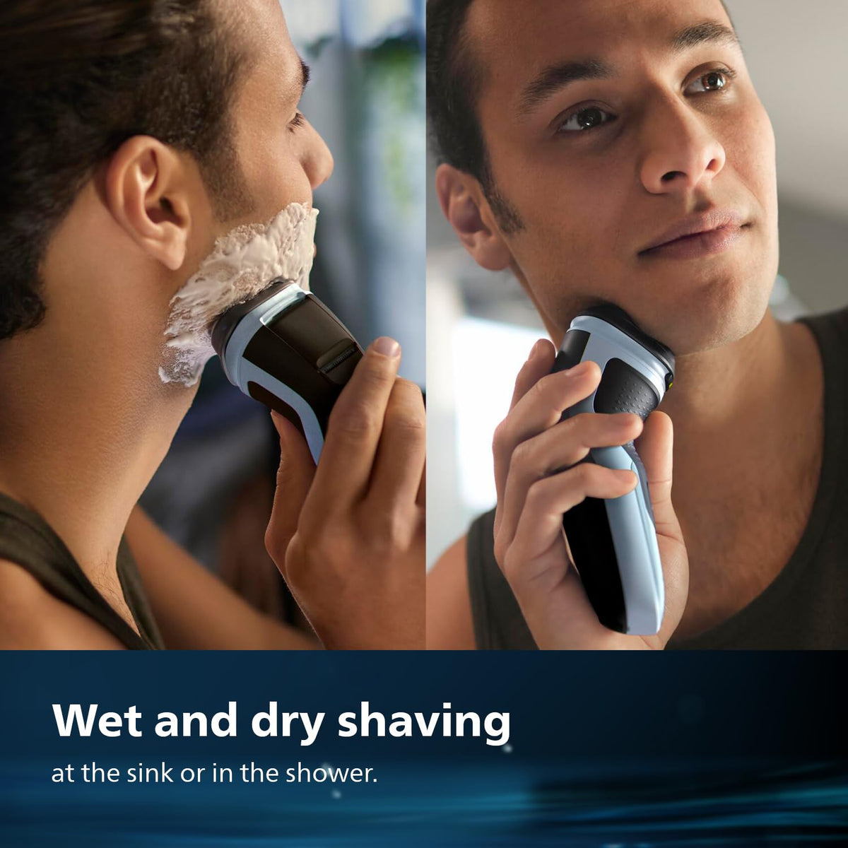 Philips Electric Shaver for Men, SkinProtect Technology, Wet and Dry Shave, 3D Floating Heads, 27 Self Sharpening Blades, Pop-up Trimmer, Cordless, Waterproof X