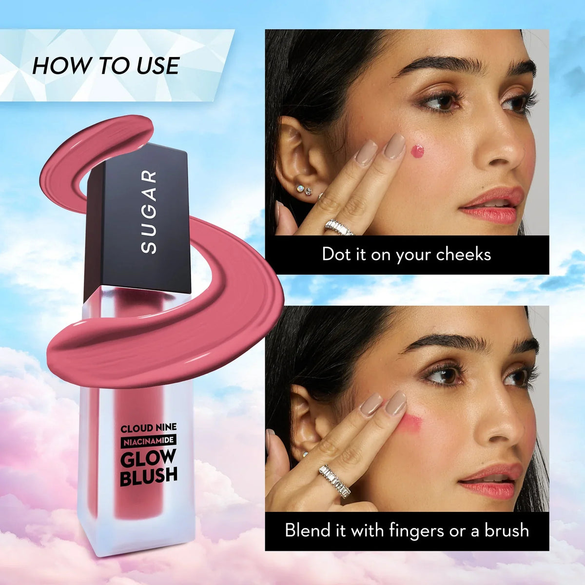 SUGAR Cloud Nine Niacinamide Glow Blush 7.6ml 04 CANDY PINK