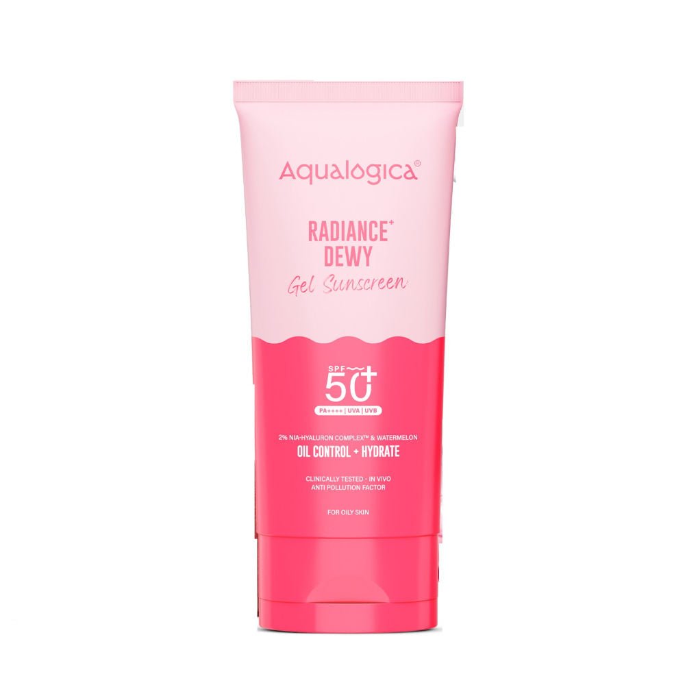 Aqualogica Radiance+ SPF 50+ PA++++, Watermelon, Niacinamide, APF, In-Vivo Tested (80g)