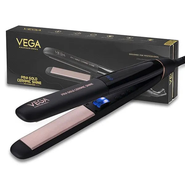 Vega Professional - Pro Gold Ceramic Shine Hair Straightener (VPMHS - 08)