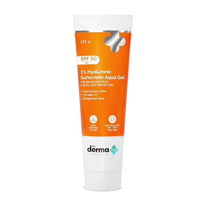 The Derma - 1% Hyaluronic Sunscreen Aqua Gel SPF 50 PA++++ (125g)
