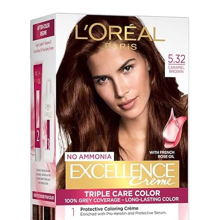 Loreal Paris - No Ammonia Excellence Creme Triple Care Color [4 Natural Brown]