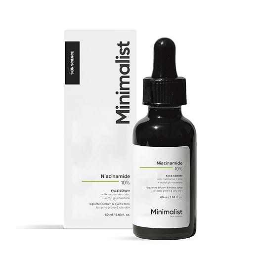 Minimalist - Niacinamide 10% Face Serum With Matmarine + Zinc + Acetyl Glucosamine (60ML)