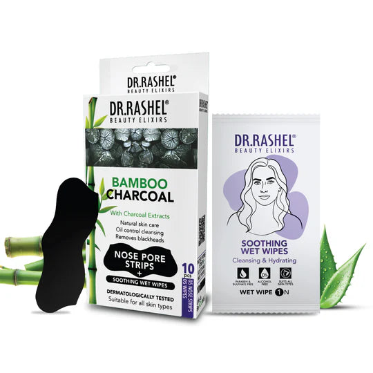 Dr. Rashel - Bamboo Charcoal With Charcoal Extracts Nose Pore Strips (10 Strips)