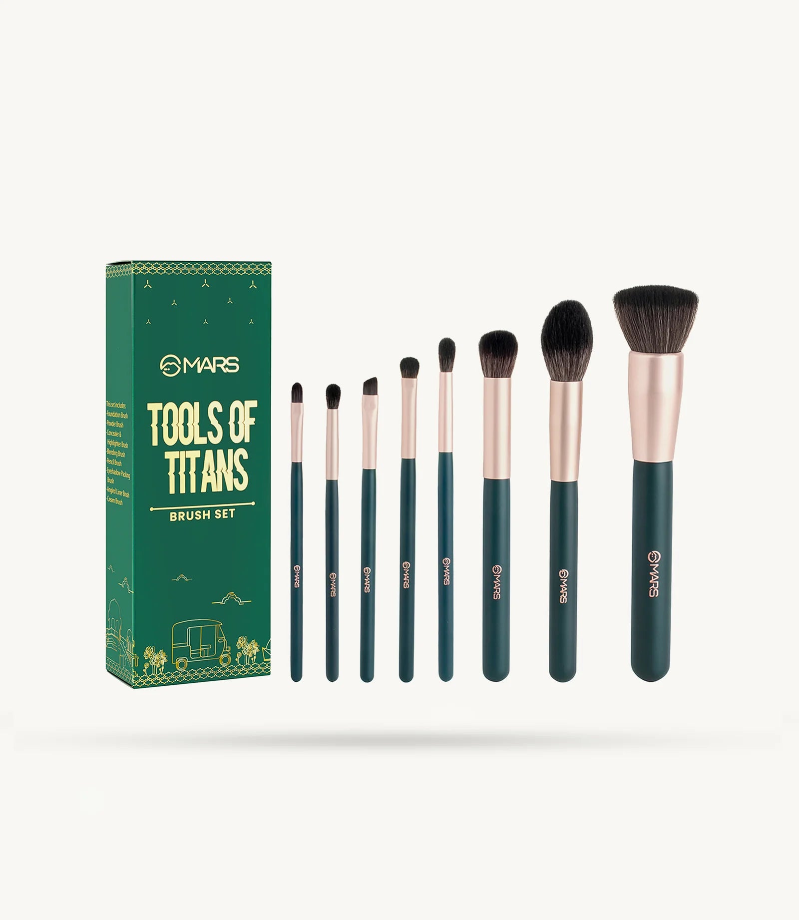 Mars - Tools Of Titans Brush Set (with holder)