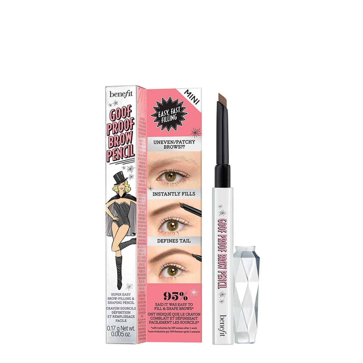 Benefit - Goof Proof Eyebrow Pencil Travel Size Mini (0.17g) Shade - Warm light brown)