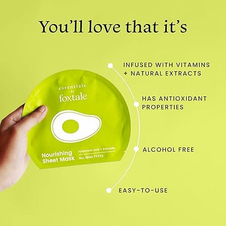 Foxtale - Nourishing Sheet Mask Hyaluronic Acid + Avocado