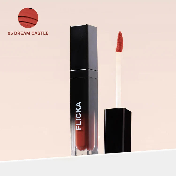 Flicka Set & Attack Liquid Matte Lipstick 7ml 02 Red Carpet