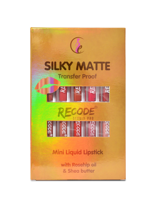 Recode 10 Silky Matte Mini Liquid Lipsticks - 12.50 ML