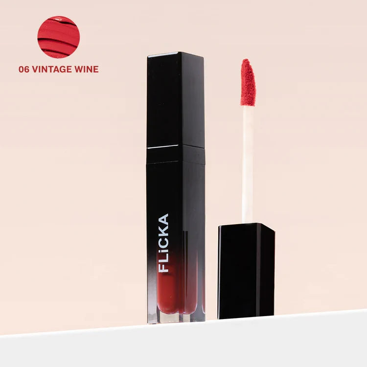 Flicka Set & Attack Liquid Matte Lipstick 7ml 02 Red Carpet