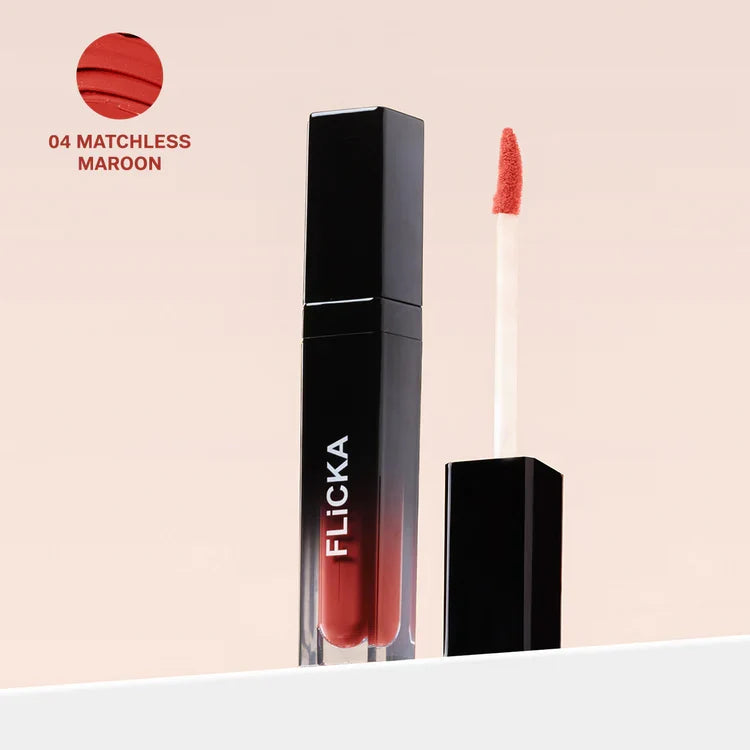 Flicka Set & Attack Liquid Matte Lipstick 7ml 02 Red Carpet