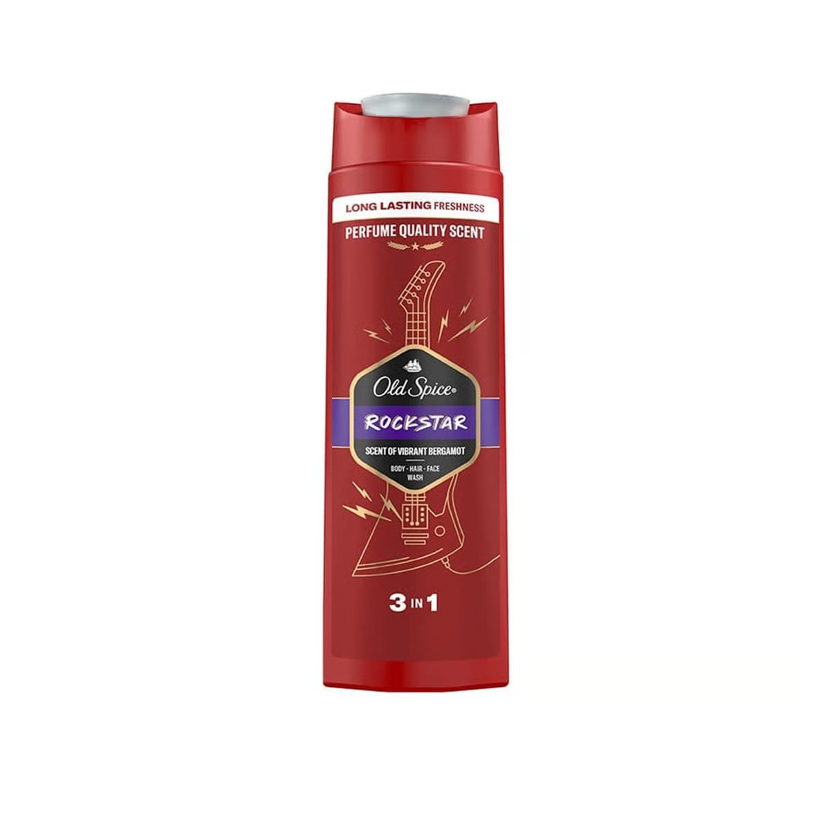 Old Spice - Rockstar Scent Of Vibration 3 In 1 Body , Hair , Face Wash (400ML)