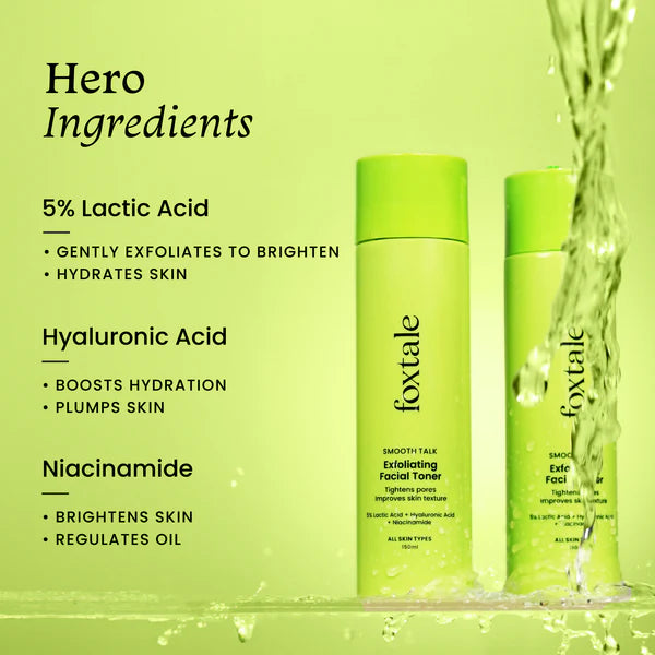 Foxtale - Smooth Talk Exfoliating Facial Toner (150ML)