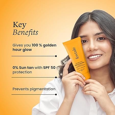 Foxtale - Golden Hour Glow Sunscreen Spf 50 PA++++ (80ML)