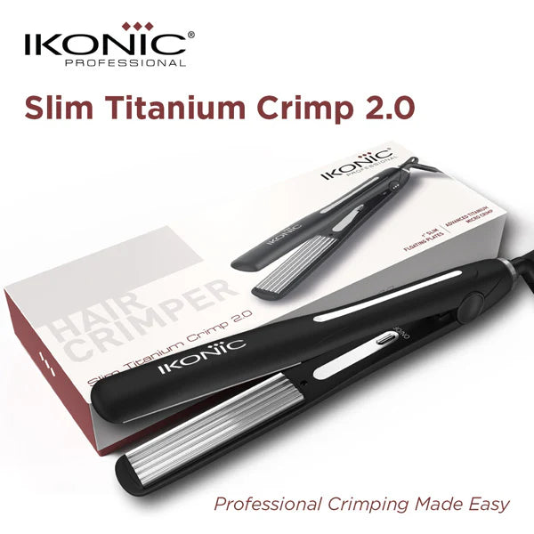 Ikonic Professional - Slim Titanium Crimp 2.0 1" Slim Floating Plates