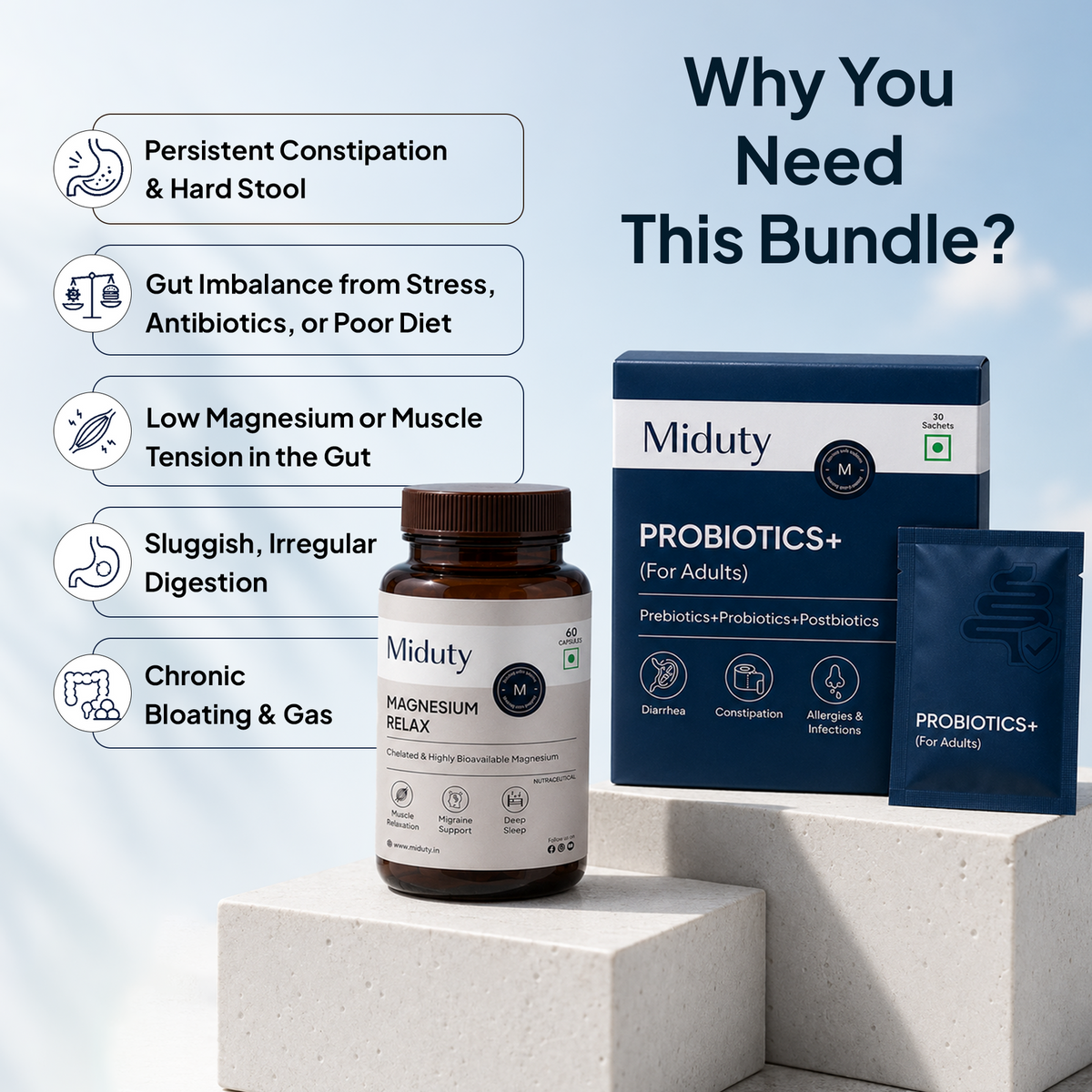 Miduty Constipation Bundle